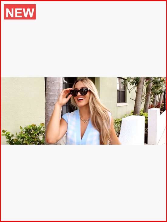 Vintage Cat Eye Sunglasses for Women UV400 Small Retro Frame